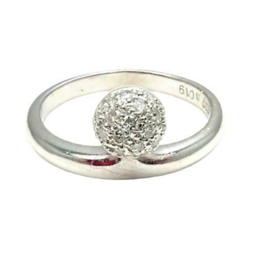 Tous 18k White Gold Diamond Ring 5.25​